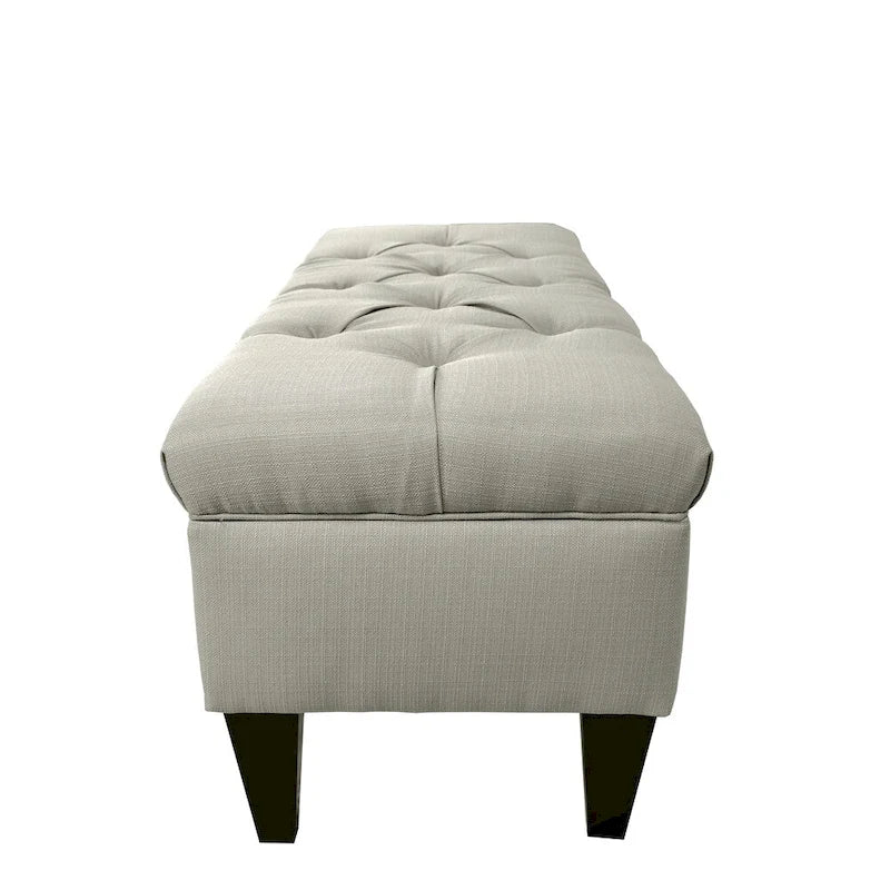 Sachi Diamond Tufted Upholstered Storage Bench