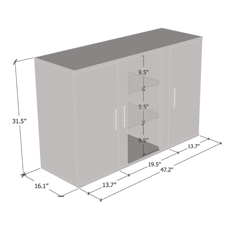 Soho S7 3D Modular Modern 47-inch Sideboard
