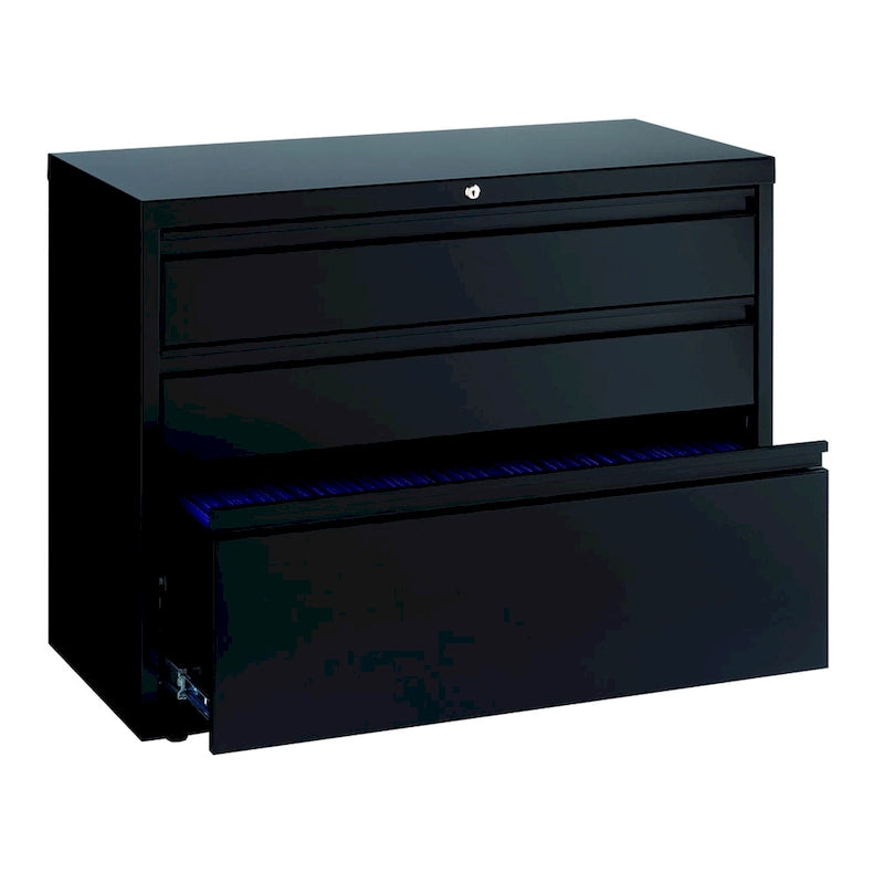 Hirsh Commercial 36 Wide 3-drawer Lateral Storage File Cabinet, Black