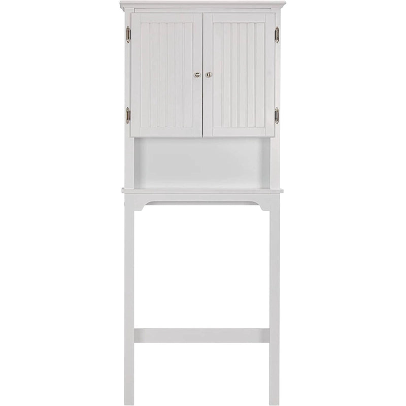 UTEX Bathroom Storage Over The Toilet, Bathroom Cabinet Organizer with Adjustable Shelves and Double Doors