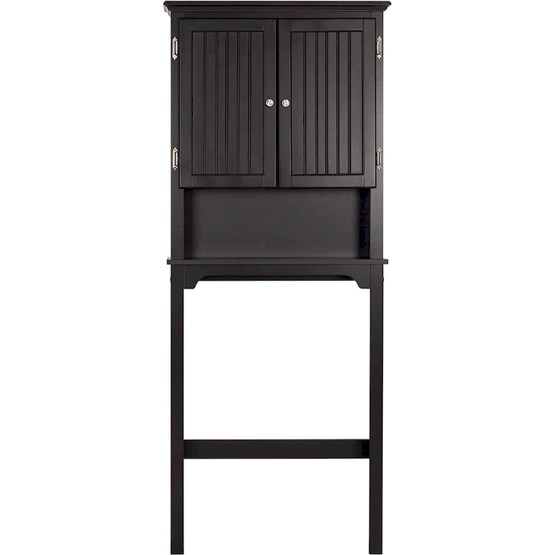 UTEX Bathroom Storage Over The Toilet, Bathroom Cabinet Organizer with Adjustable Shelves and Double Doors
