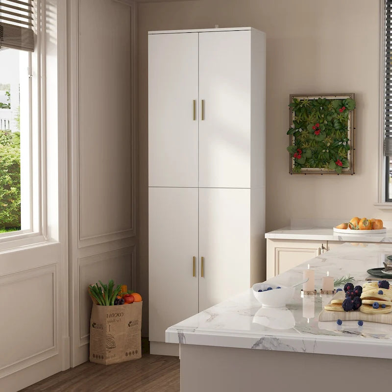 70.9H Buffet Storage Cabinet Adjustable Shelf