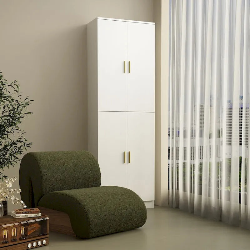 70.9H Buffet Storage Cabinet Adjustable Shelf