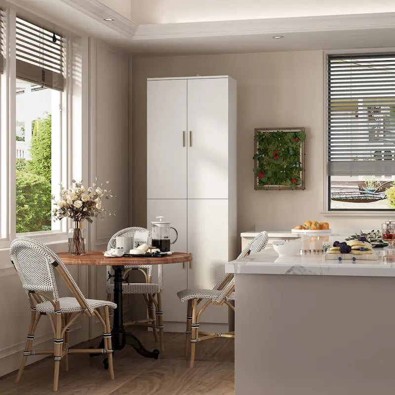 70.9H Buffet Storage Cabinet Adjustable Shelf