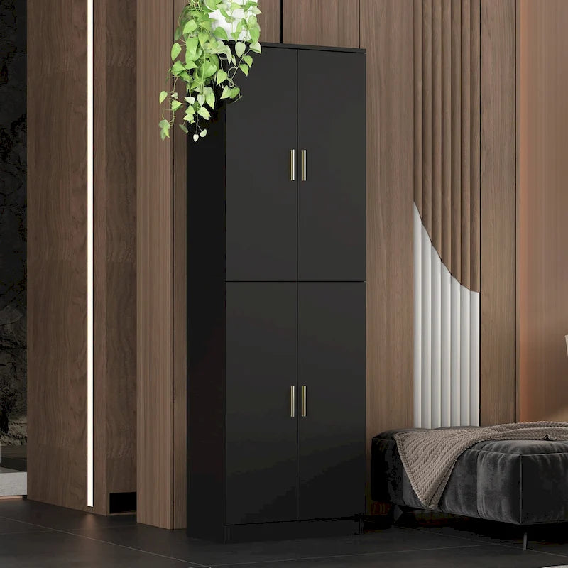 70.9H Buffet Storage Cabinet Adjustable Shelf