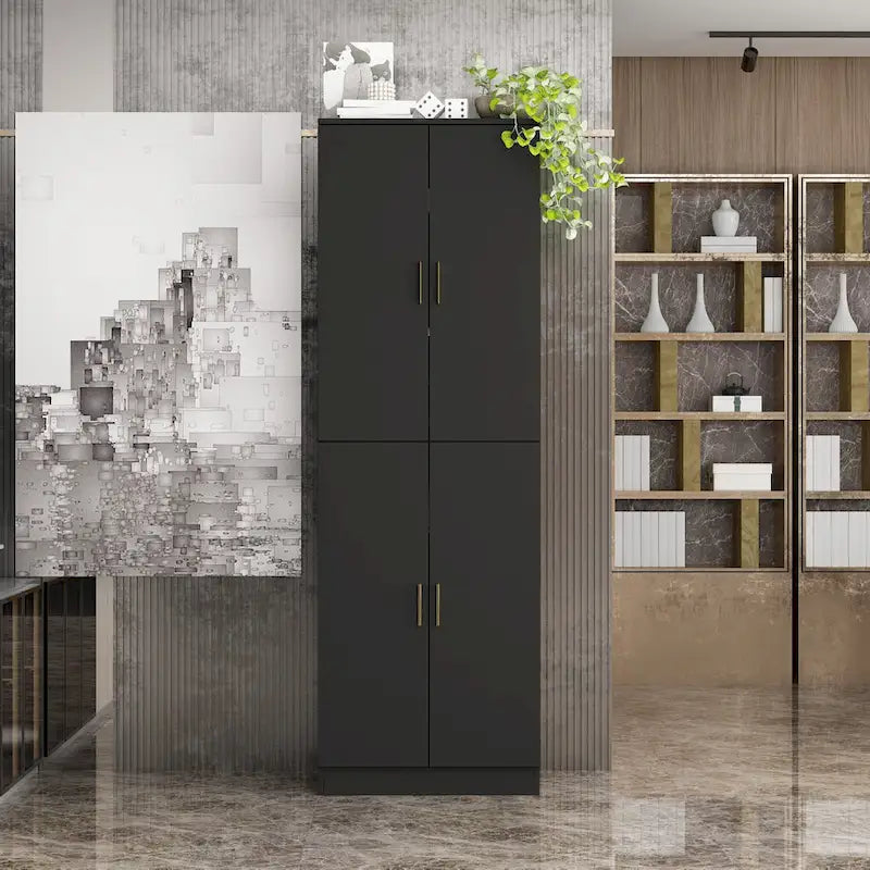 70.9H Buffet Storage Cabinet Adjustable Shelf