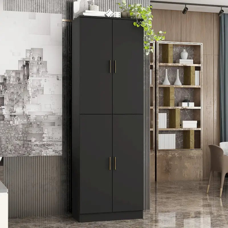 70.9H Buffet Storage Cabinet Adjustable Shelf