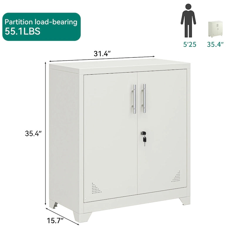 Metal Lateral File Cabinet with Doors