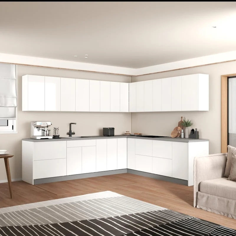 Kitchen Modern Collection White Matte Color Base Size 10x8,5Ft Wide - 102x120