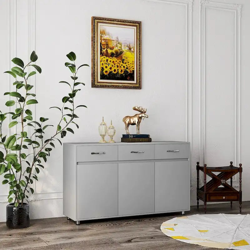 Three Doors Side Table for Dining Living Room Kitchen