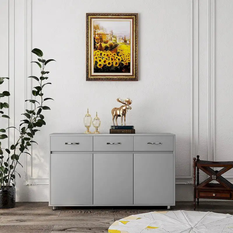 Three Doors Side Table for Dining Living Room Kitchen