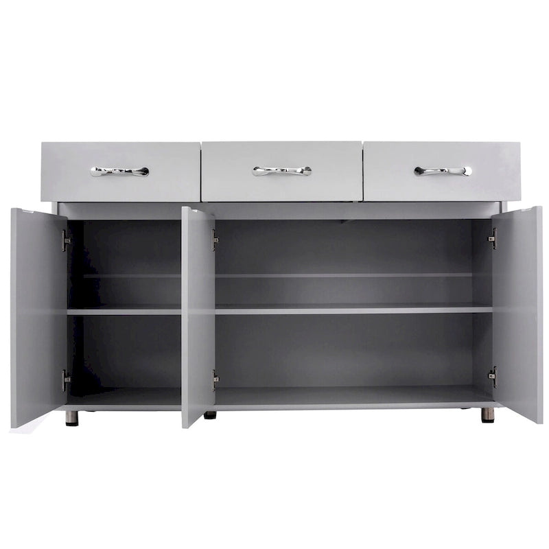 Three Doors Side Table for Dining Living Room Kitchen