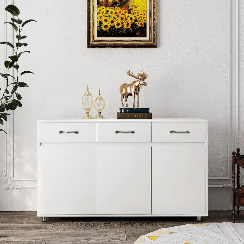 Three Doors Side Table for Dining Living Room Kitchen