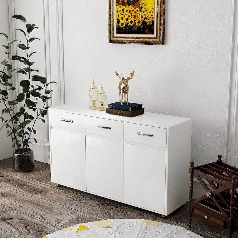 Three Doors Side Table for Dining Living Room Kitchen