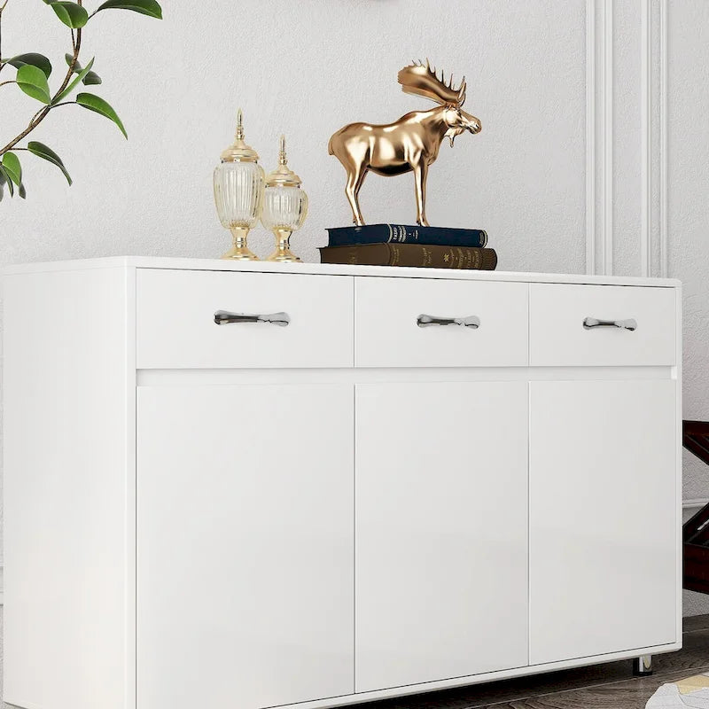 Three Doors Side Table for Dining Living Room Kitchen