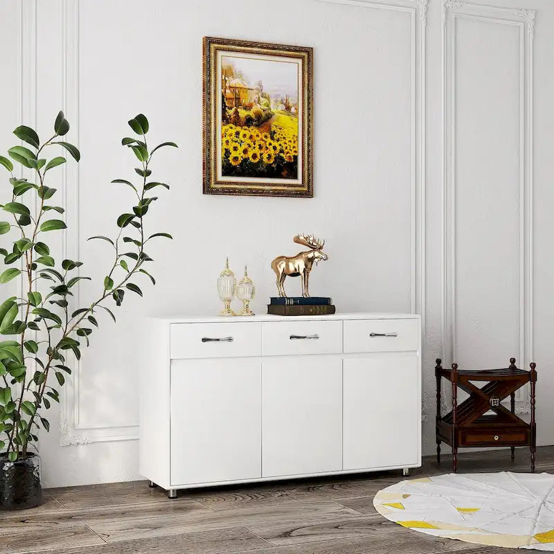 Three Doors Side Table for Dining Living Room Kitchen