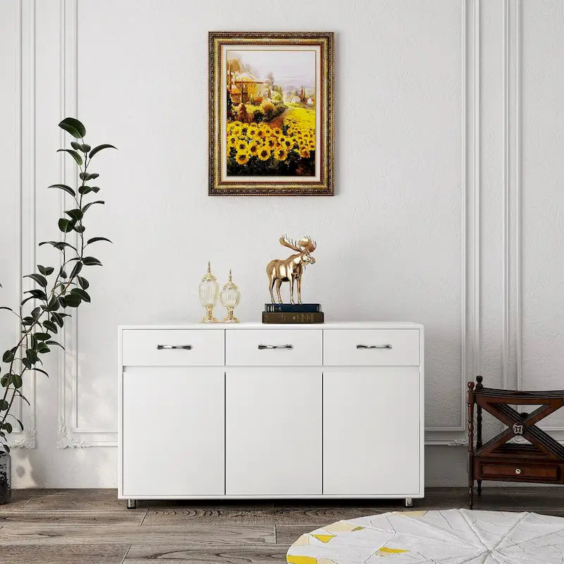 Three Doors Side Table for Dining Living Room Kitchen