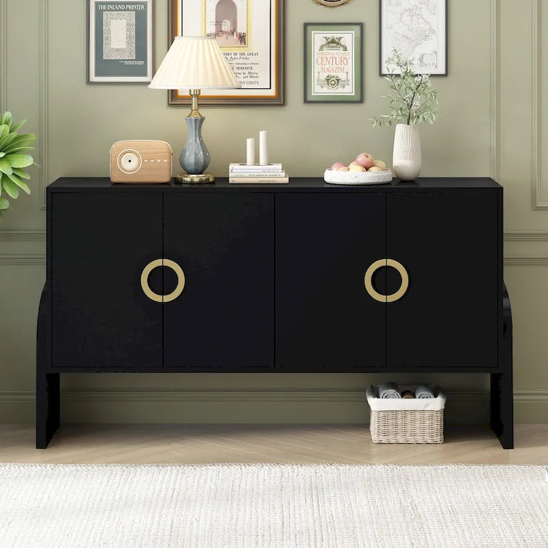 Meuble de rangement de 33,80 po H avec tablettes réglables