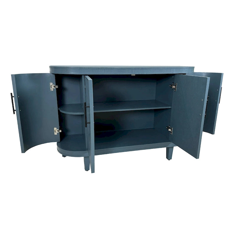 Curved Sideboard Storage Cabinet