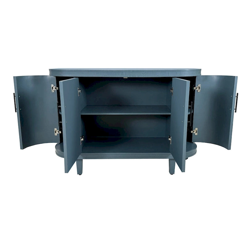 Curved Sideboard Storage Cabinet