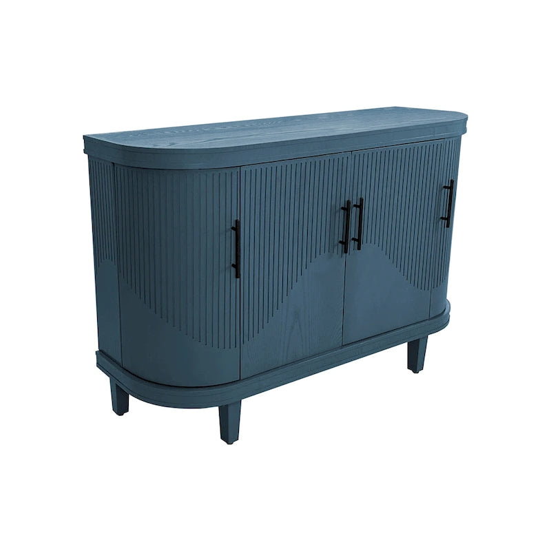 Curved Sideboard Storage Cabinet