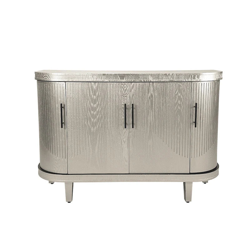Curved Sideboard Storage Cabinet
