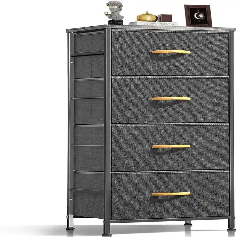Commode en tissu à 4 tiroirs