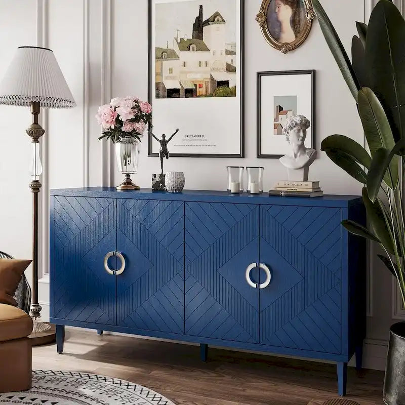 60 Stylish and Functional 4-Door Storage Buffet/Sideboard