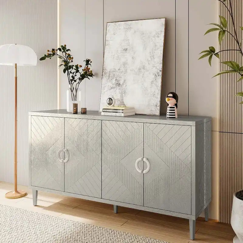 60 Stylish and Functional 4-Door Storage Buffet/Sideboard