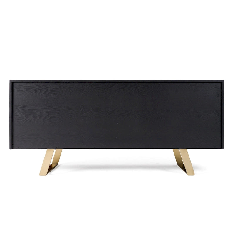 Modrest Finley Mid-Century Black & Gold Buffet