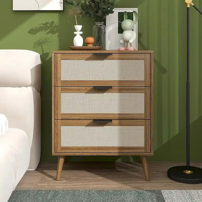 3 Drawers Morden Cabinet Night Stand for Bedroom, Living Room - N/A