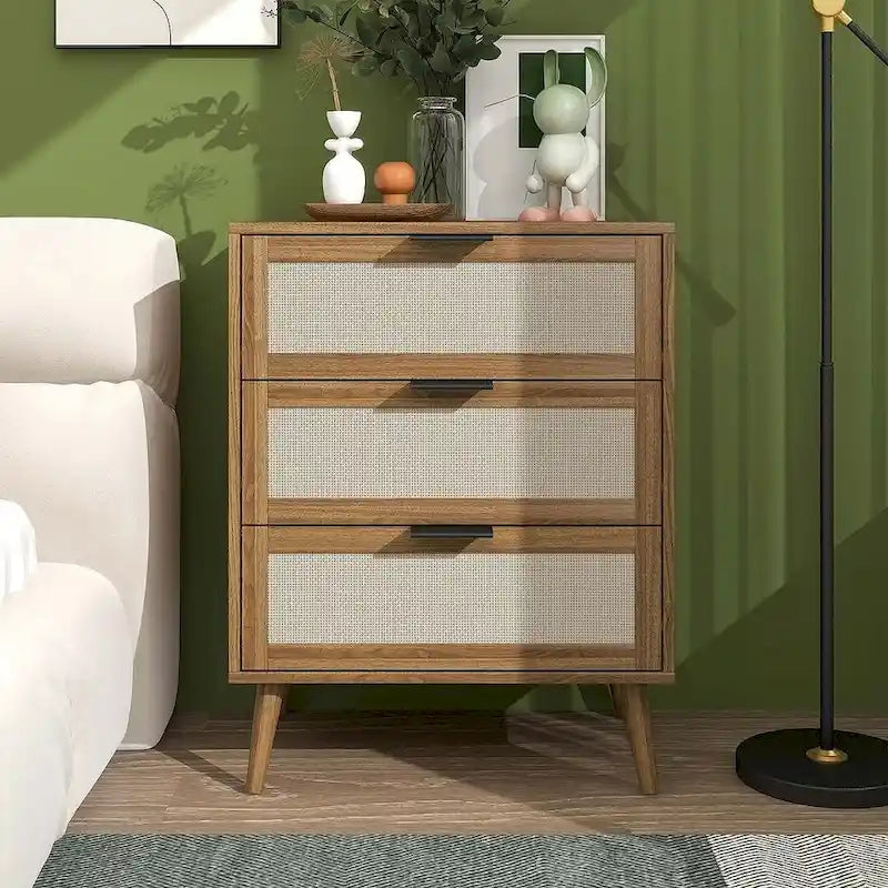 3 Drawers Morden Cabinet Night Stand for Bedroom, Living Room - N/A