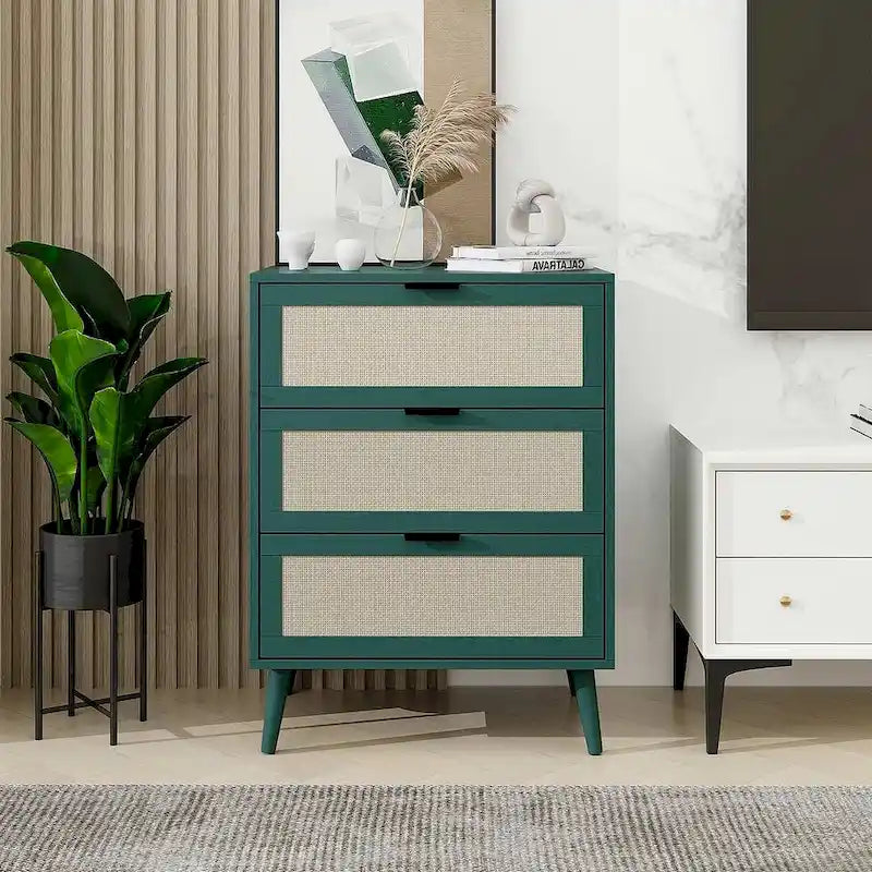 3 Drawers Morden Cabinet Night Stand for Bedroom, Living Room - N/A