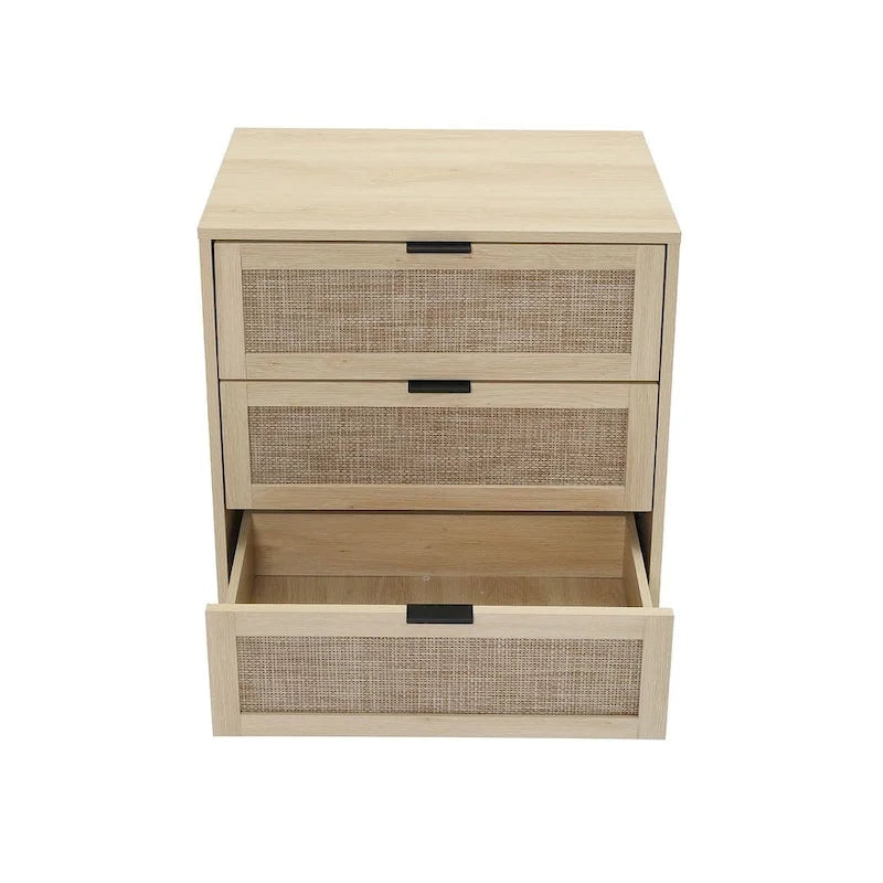 3 Drawers Morden Cabinet Night Stand for Bedroom, Living Room - N/A