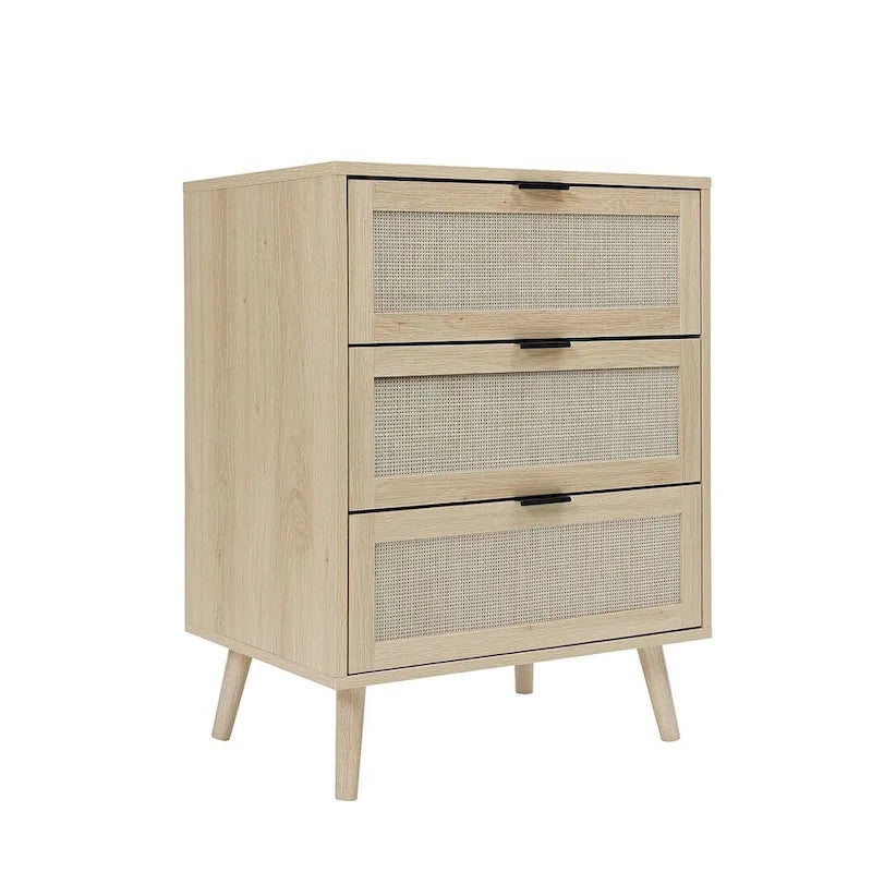 3 Drawers Morden Cabinet Night Stand for Bedroom, Living Room - N/A