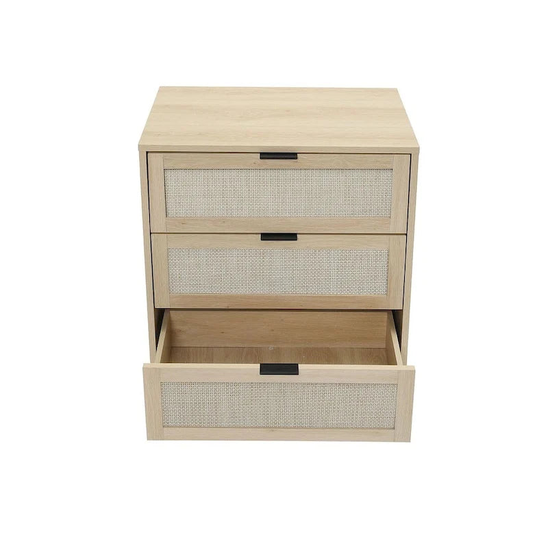 3 Drawers Morden Cabinet Night Stand for Bedroom, Living Room - N/A