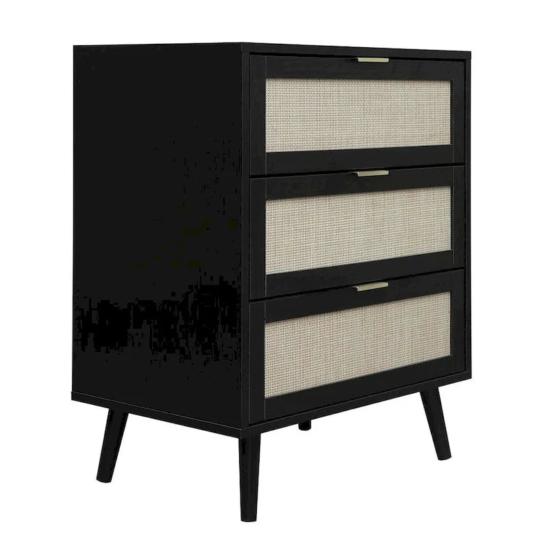 3 Drawers Morden Cabinet Night Stand for Bedroom, Living Room - N/A
