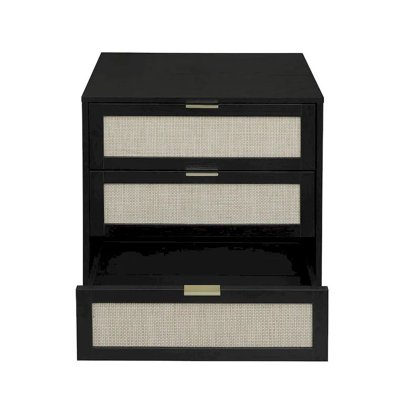 3 Drawers Morden Cabinet Night Stand for Bedroom, Living Room - N/A