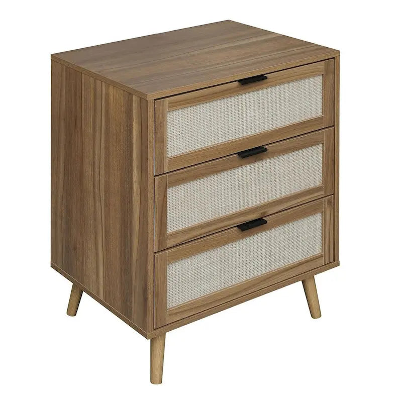 3 Drawers Morden Cabinet Night Stand for Bedroom, Living Room - N/A