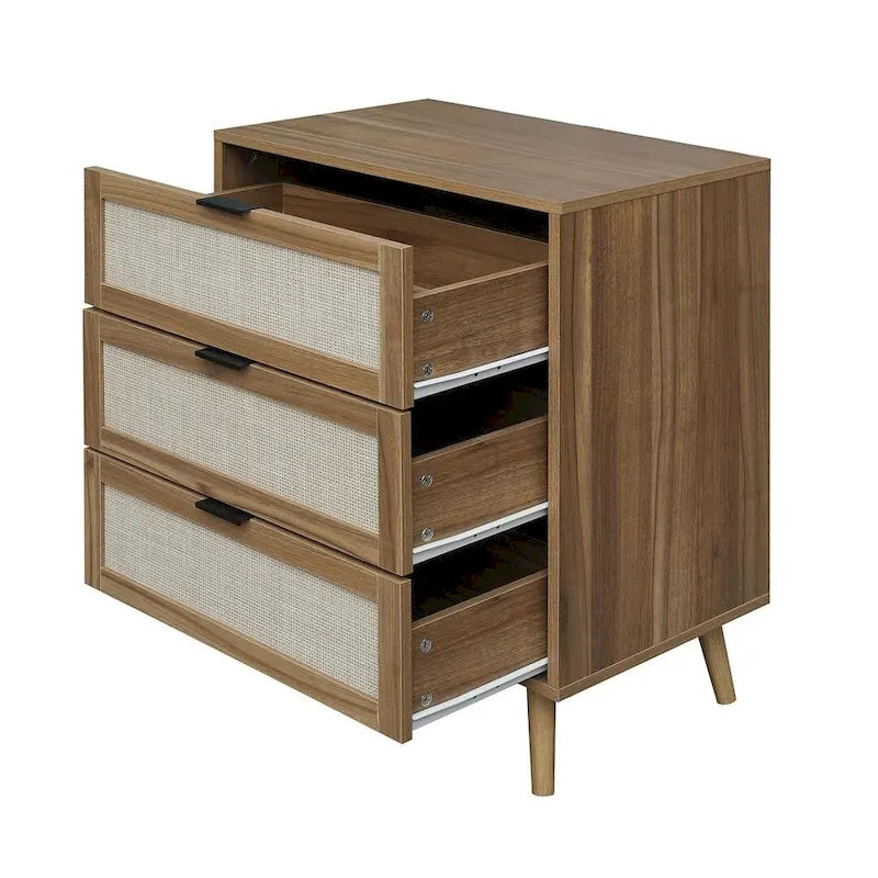 3 Drawers Morden Cabinet Night Stand for Bedroom, Living Room - N/A