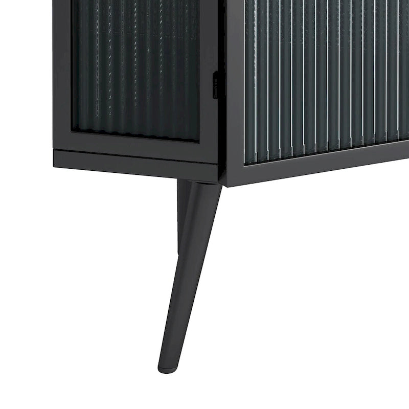 22.25 in. W x 16.54 in. D x 31.5 in. H Floor Coner Linen Cabinet with Tempered Glass Door